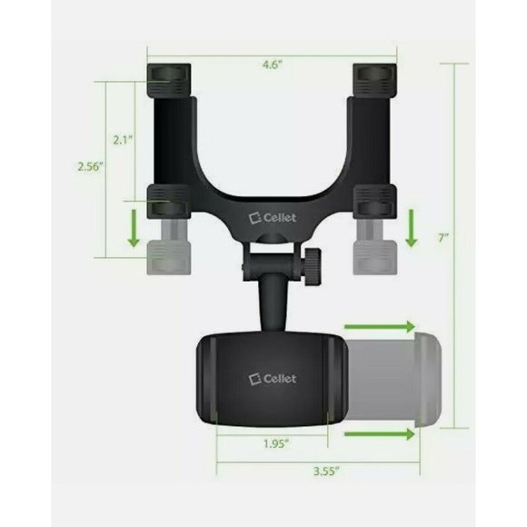 Cellet Car Rearview Mirror Phone Holder Mount Cradle NEW no box - Picture 8 of 12
